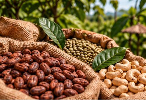 Baskets of agricultural commodities