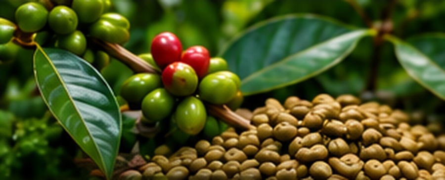 Green Robusta Coffee grown in Côte d’Ivoire