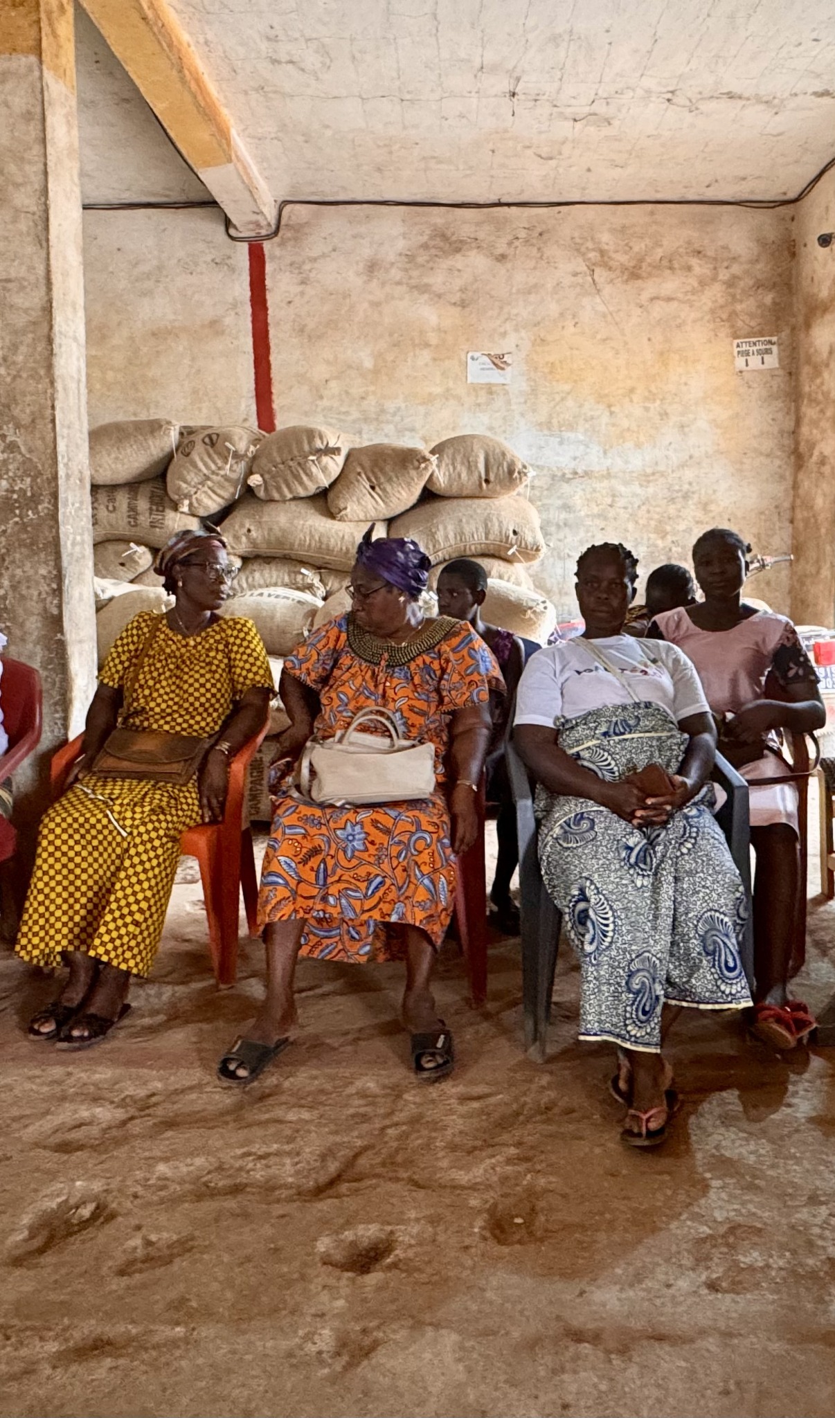Women participating in a community gathering