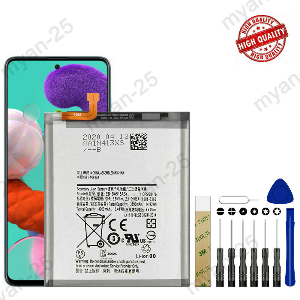 Samsung Galaxy A51 2019 A515 A515F A515U Battery EB-BA515ABY EB-BA515ABE Tool