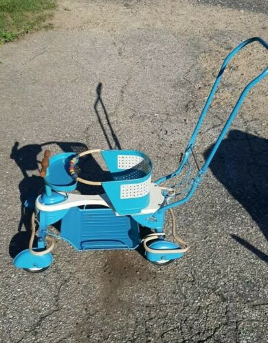 Vintage Taylor Tot Blue Baby Stroller Walker  All Original ~ With Fenders X-Cond