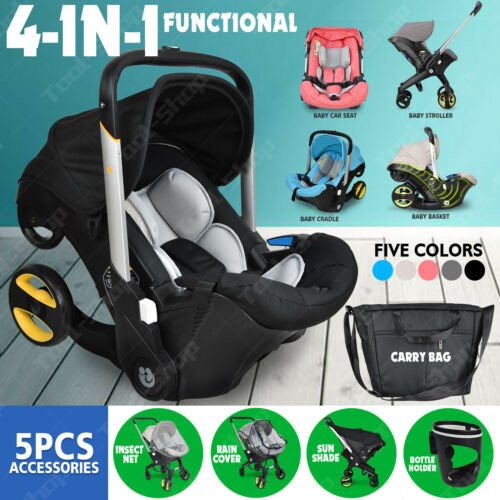 Baby Infant Car Seat Stroller Combos Newborn 4 in 1 Light Weight Travel Foldable
